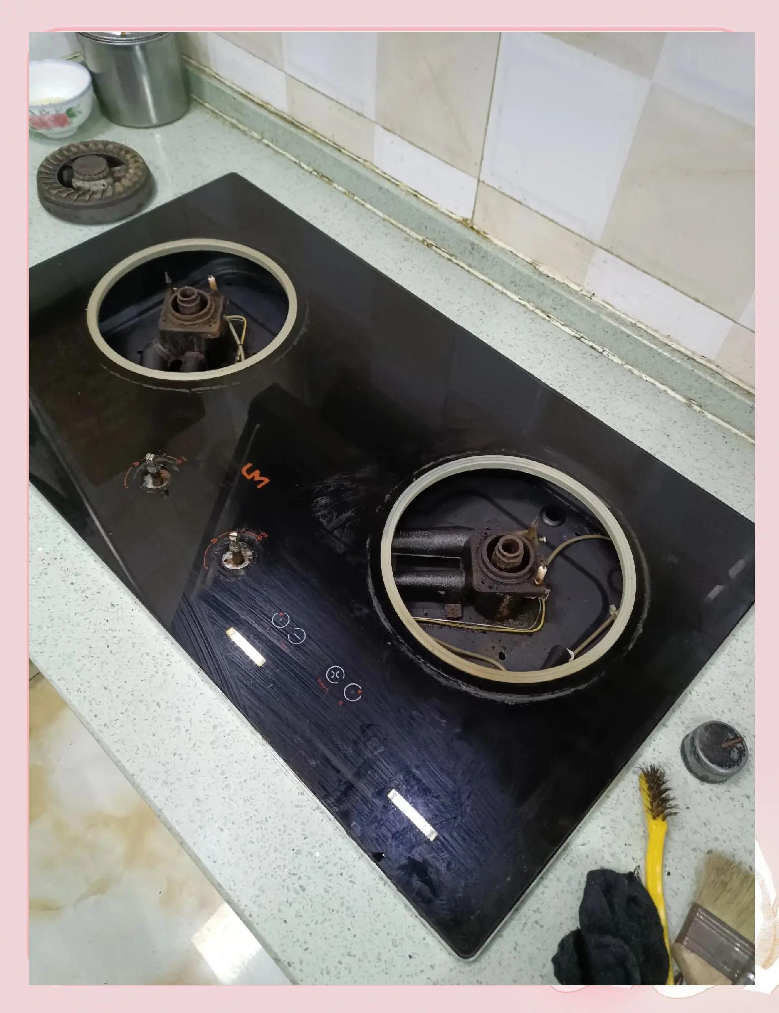 灶具維修 從臟到干凈的變身記